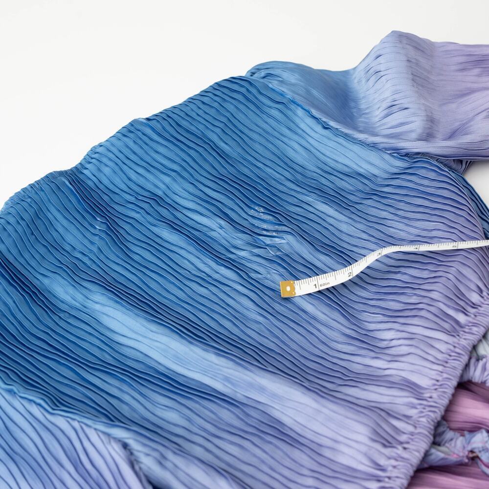 SIMKHAI Jaelynn Ombre Purple Ombre Satin Dress - Picture 10 of 11